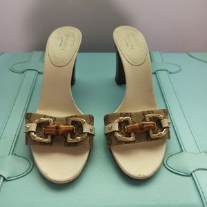 Gucci Heeled Slides Size 6